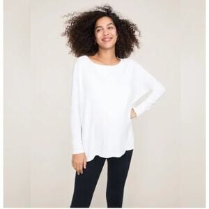 HATCH Maternity Long Sleeve Tee White Size Small